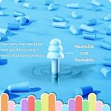 HouChanges 5 Pairs Soft Silicone Ear Plugs for Sleep Multicoloured view 3