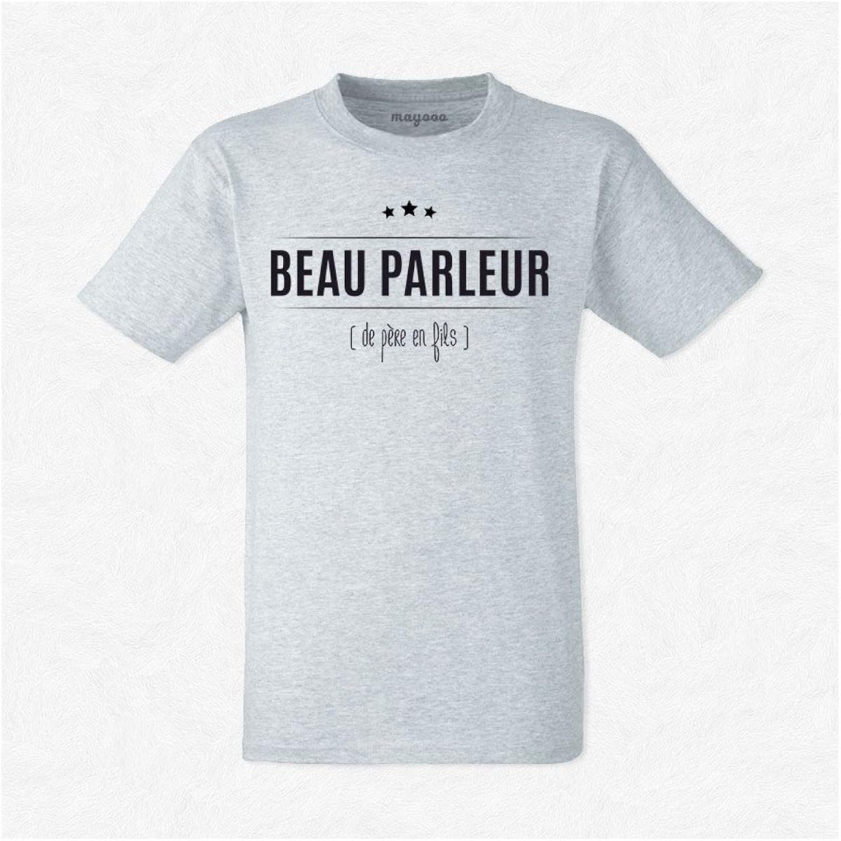 Inconnu T Shirt Beau Parleur De Pere En Fils Amazon Fr Vetements Et Accessoires