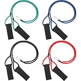 Skylety 4 Pieces Baseball Resistance Bands Youth &amp; Adult Arm Strength Training Baseball Bands for Softball Trainer Pitcher Training, 4 Levels(20, 30, 40, 50 Lbs, Black, Blue, Red, Green)