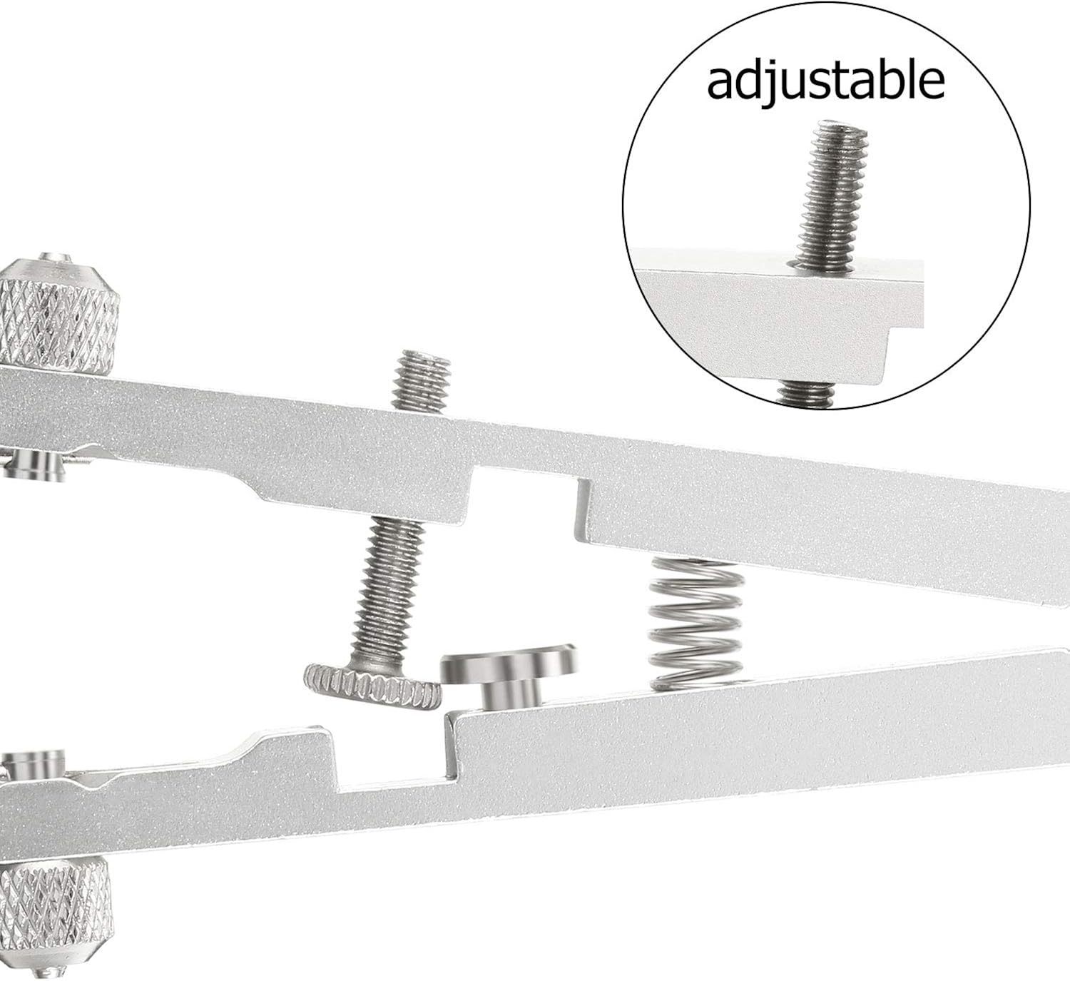 2 Pieces Watch Spring Bar Repair Tool Spring Bar Tweezer Pliers Watch Pin Strap Band Removal Tool Watch Link Remover Set, Black and Silver: Watches