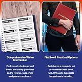 VSafety V Safety Professional Visitor Book Refill 100 Passes 90x60mm GDPR view 5