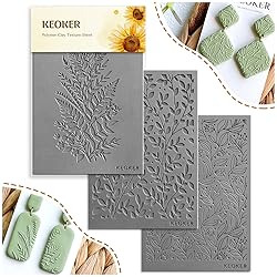 Keoker Polymer Clay Texture Sheets, Clay Texture