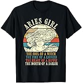 Aries Girl - Astrology Symbol Zodiac Sign Horoscope T-Shirt