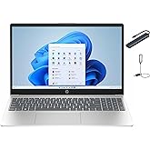 HP 15.6 inch HD Touch Display Laptop, Intel Core i3-1315U, 16GB DDR4 RAM, 256GB SSD, Copilot AI, Windows 11 Home, Wi-Fi 6, Fast Charge, Bluetooth, Natural Silver with HEXAccessories