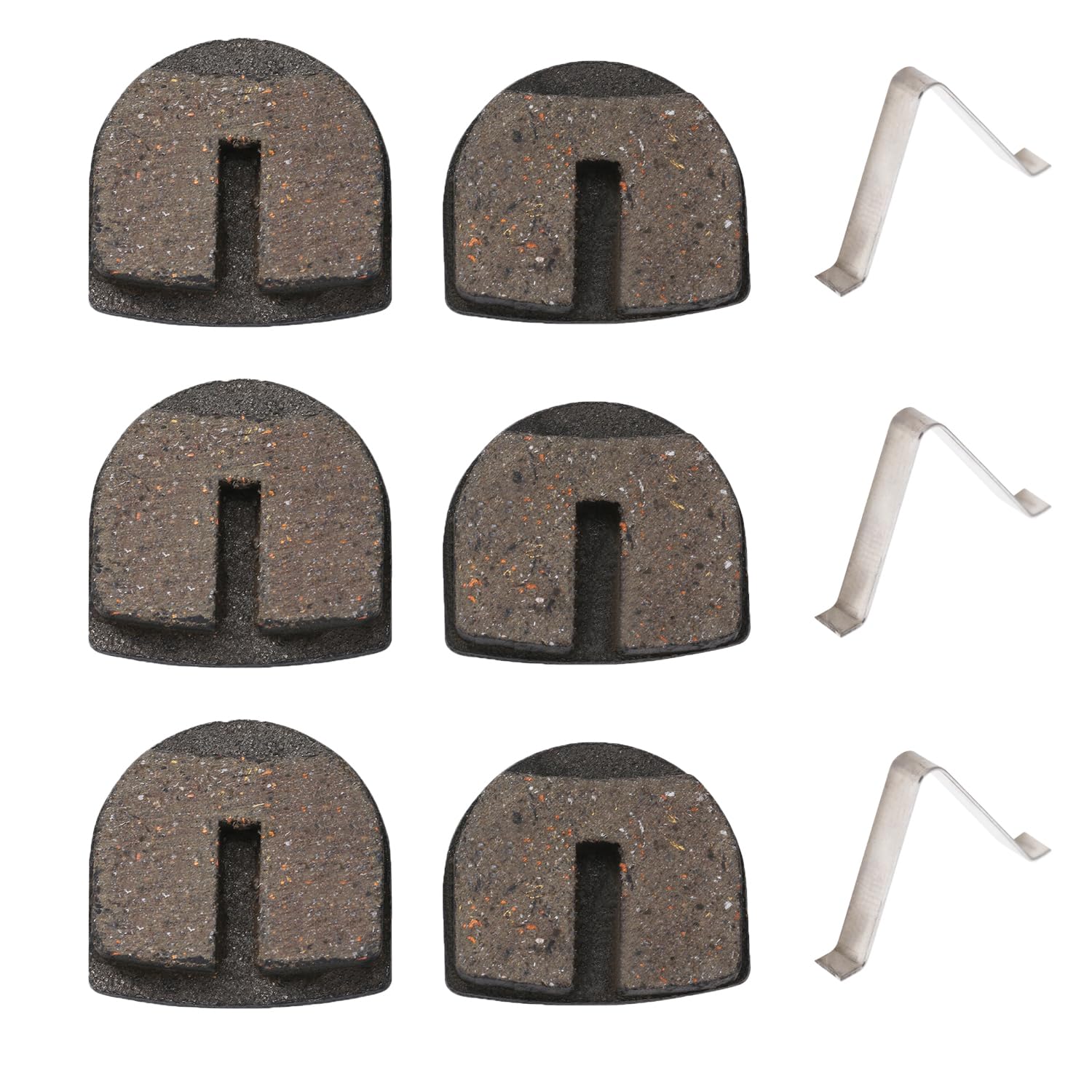 KAMIER Rounded Front Rear Brake Pads Replacement for Razor MX650 MX500 SX500 Mcgrath Dirt Bike Electric 4 Wheeler ATV Dirt Quad 500 RSF650 Kids Motocross Scooter YK2 Flame Disc Brake Caliper Parts