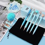 WEMATE 8Pcs Ballpoint Pens Set Blue Ink Women Gift Wedding Bridesmaid view 3