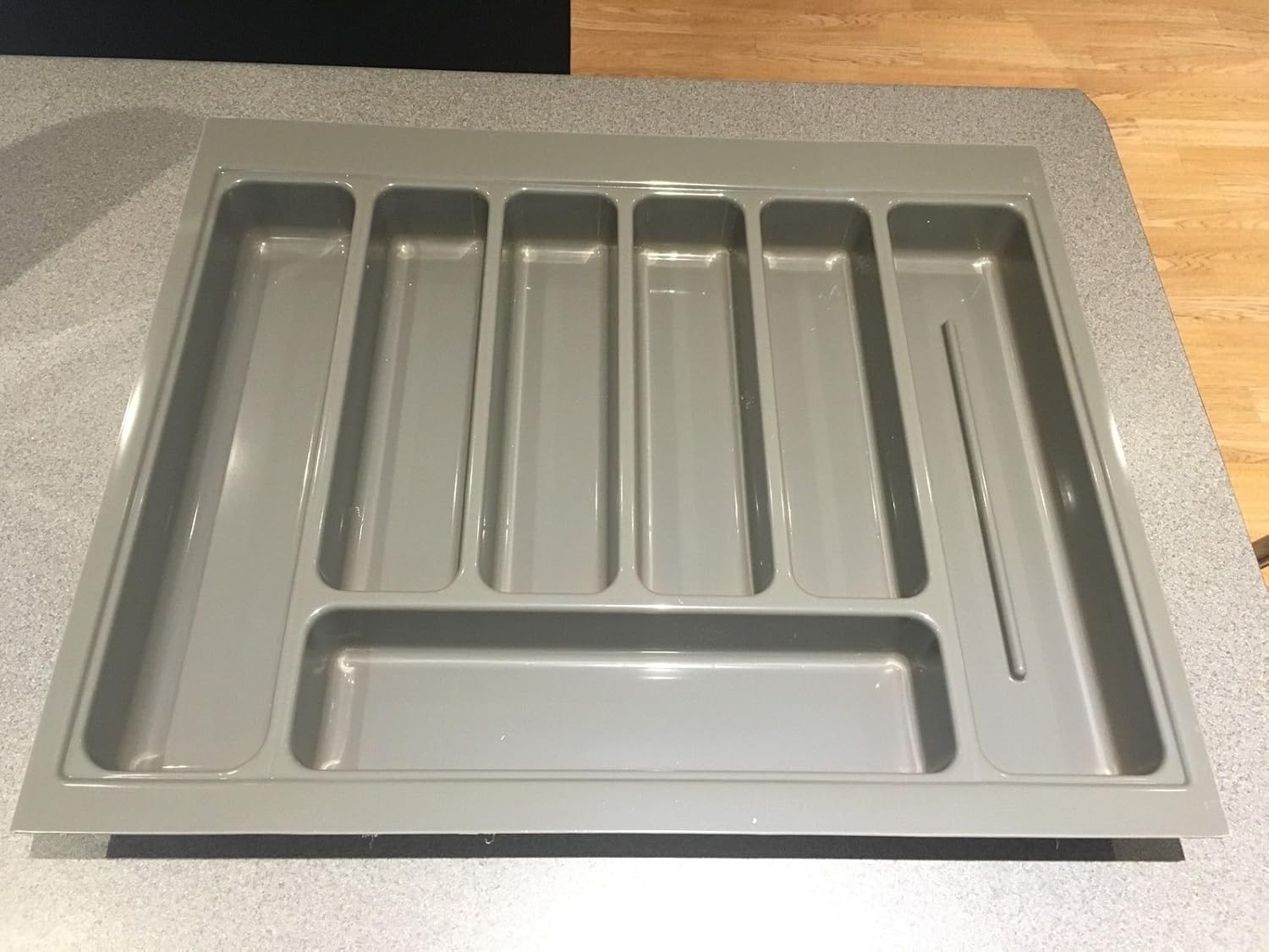 Blum Quality Grey Lay On Drawer Insert Cutlery Tray For 600mm Wide