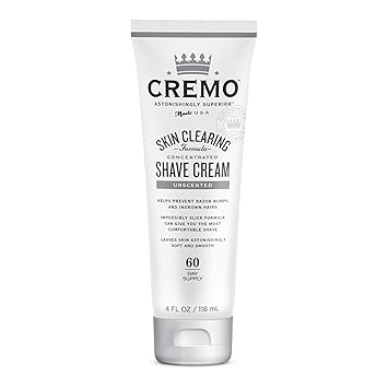 Amazon Com Cremo Unscented Shave Cream With Skin Clearing Formula