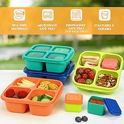 Caperci Lunchable Snack Containers - 4 Compartments