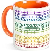 YKSINX F This S Secret Hidden Message Coffee Mug,11OZ Ceramic Orange Cup | Funny Coffee Mugs for Women Men,Novelty Birthday Gift for Coworkers Friends Family,Prank Gag Gifts,Cool White Elephant Gifts