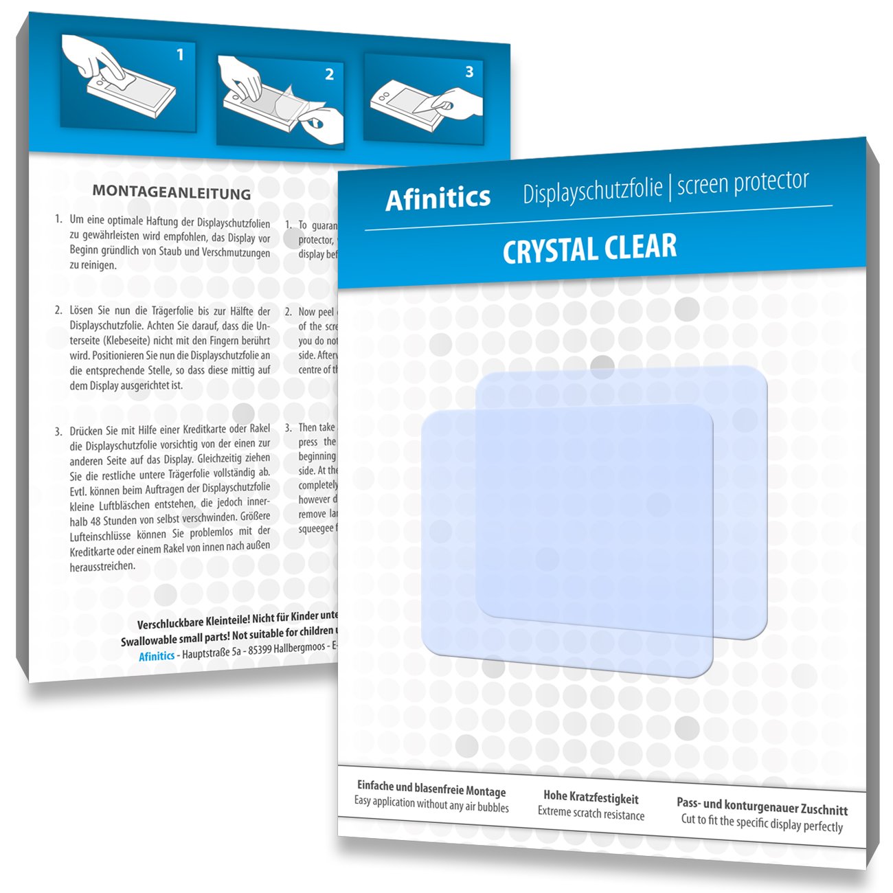 Afinitics Screen Protector for Kodak Easyshare Sport C123 / C-123 Premium Quality Made in Germany