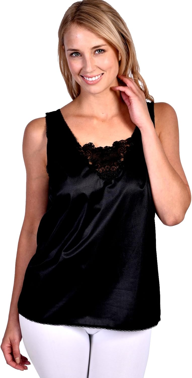 Women Patricia Lingerie Womens Anti-Static Camisole with Elegant Lace