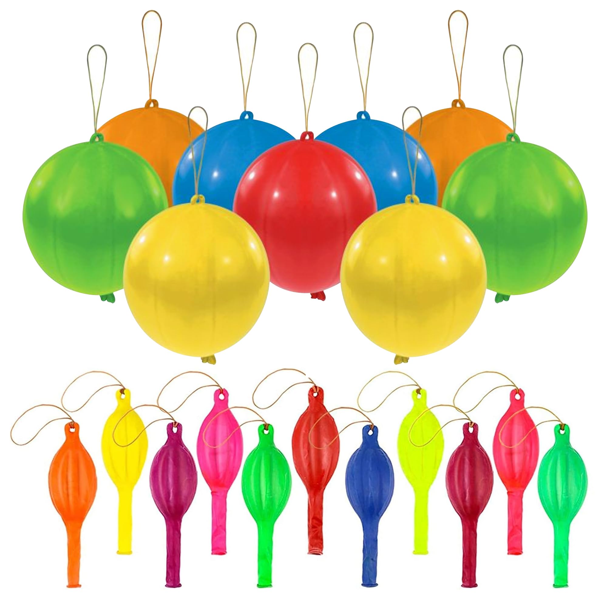 G4GADGET 30x Punch Balloons for Kids – 12 Inch Party Bag Fillers – Assorted Colours – Thick & Strong Latex – Ideal for Party Bags, Games & Celebrations