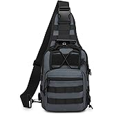 ATBP Small Tactical Sling Backpack Bag for Men Military Shoulder Bag Pack EDC Crossbody Bag for Hiking 7 Liters