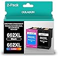 662 Ink Cartridges Combo Pack | High Yield | Black, Tri-color | CZ105AL CZ106AL| Replacement for HP 662 | for HP Deskjet Ink Advantage 2545 2546 2645 2646 3515 3516 Printer