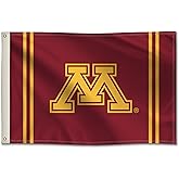 Minnesota Golden Gophers College Sports Printed Flag - NCAA Licensed - Nylon - School Banner (Maroon, Gold) (2' x 3')