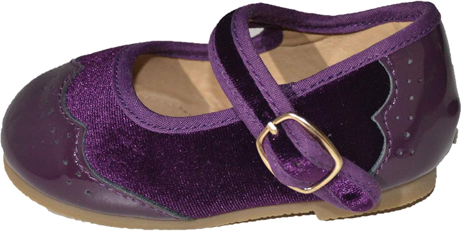 girls plum shoes