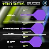 WINMAU Fusion Integrated Flight & Shaft System No.2 Purple Medium Length view 2