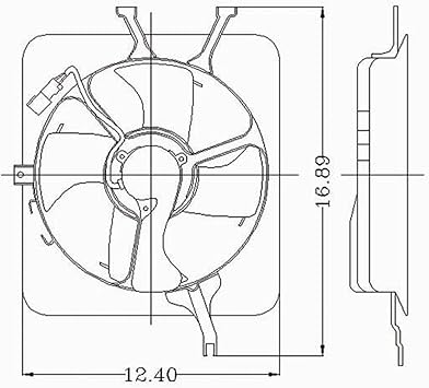 Amazon Com Crash Parts Plus Condenser Fan For 1994 2001 Acura Integra Ac3113101 Automotive