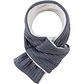 OMUKY Unisex Winter Knit Warm Scarves Thick Fleece Scarf Cold Weather Soft Neck Warmer for Women Men