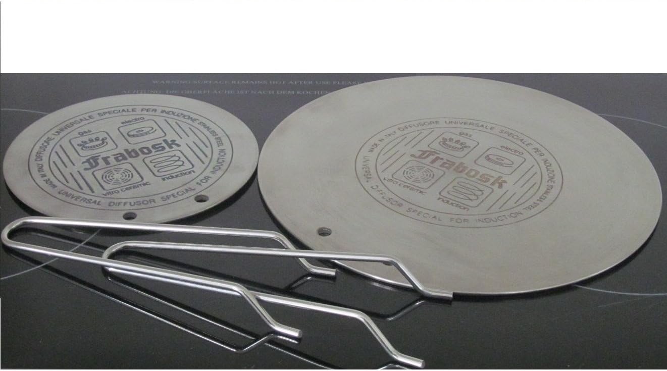 Frabosk two 9 inch 6 inch set Induction Heat Diffuser Plate Amazon.co.uk Kitchen & Home