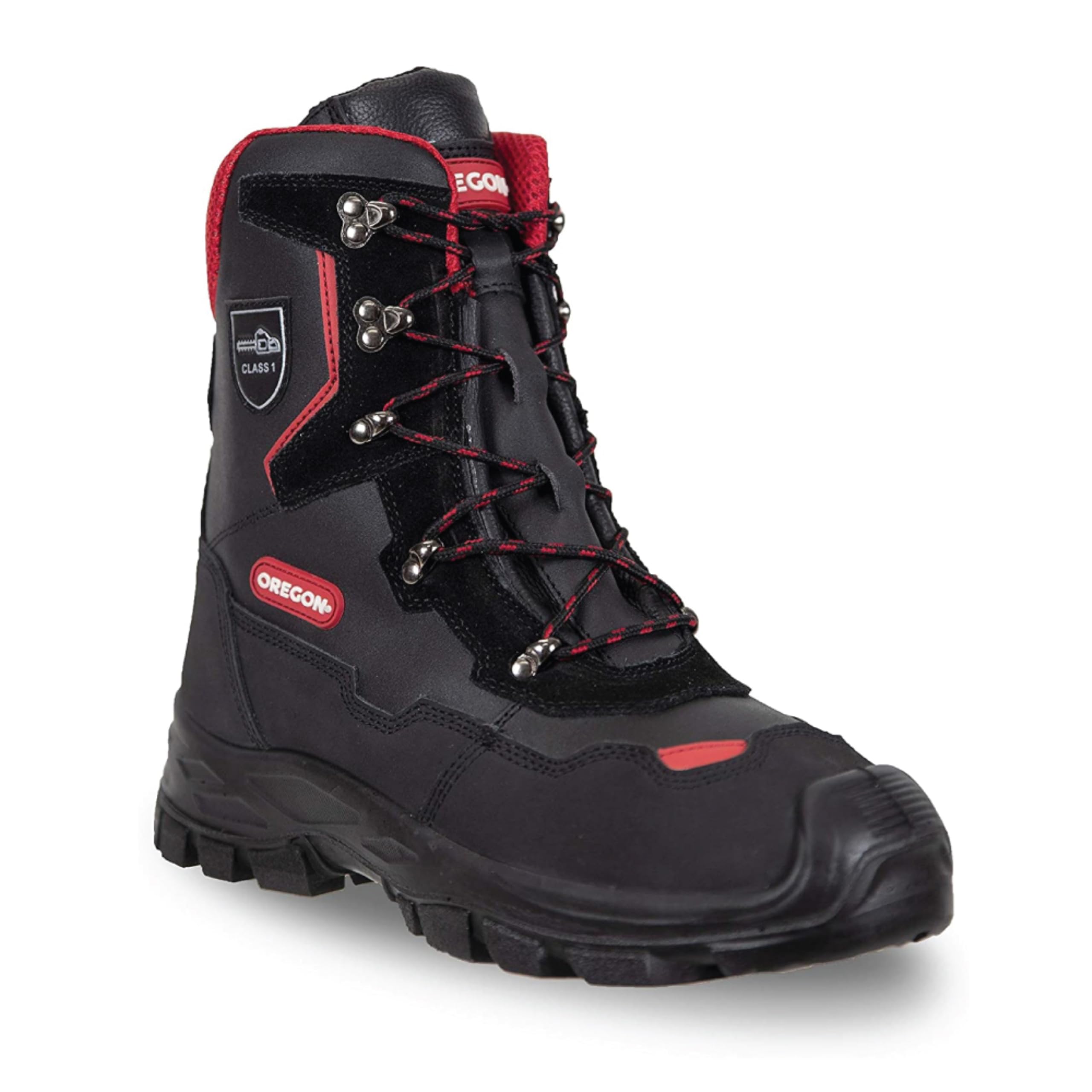 Oregon Yukon Leather Chainsaw Protective Work Boots Class 1, UK Size 8 (42 EU) (295449/42)
