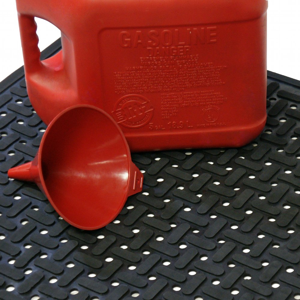 RubberCal 03181BK"Kitchen Mat" AntiSlip Grease Proof Chef Mats, 3/8