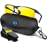 BLUPOND Yellow Glasses for Men/Women - Anti Fog Semi-Polarized Shooting Safety Glasses for Ultimate Eye Protection