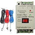 Roamoris AC 220V Deep Well Pump Switch Control Automatic Water Level Controller Supply and Drain Mode with 6.5ft Detector Sensor, Liquid Level Switch Relay,Power≤600watts, WC04