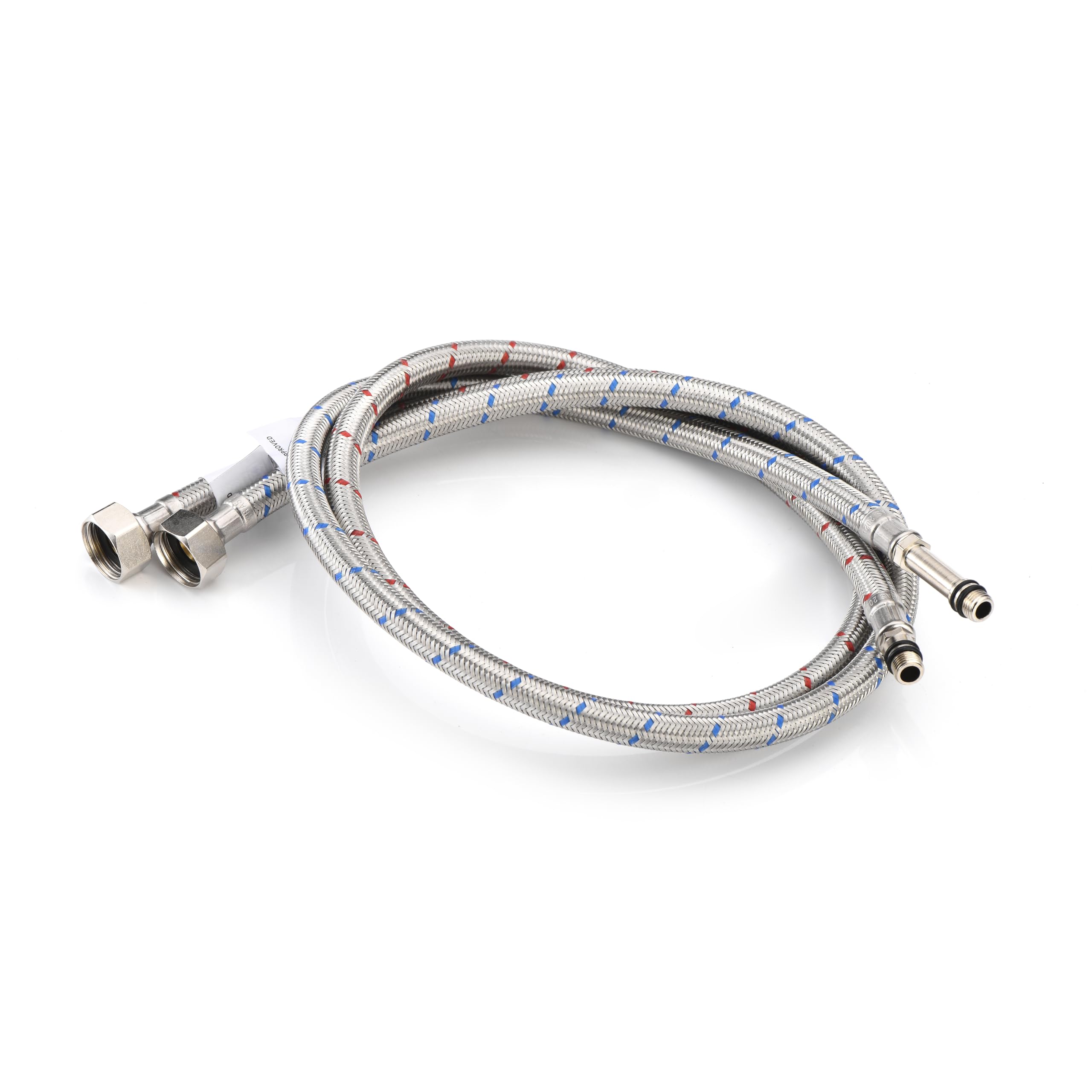 Home Range 2X M10 x 1/2, |9 Lengths|900mm Flexible Tap Connectors, Braided Stainless Steel Flexi for Kitchen & Basin Monobloc Mixer Taps, WRAS Approved, Rust & Corrosion Resistant, 1/2" BSP UK Fitting