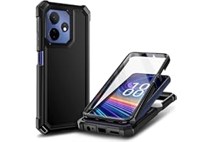 WDHD Designed for Boost Celero 5G 2024 Plus Case with [Built-in Screen Protector], Full-Body Protective Shockproof Rugged Bumper Cover Case for Celero5G+ 2024 (Black)
