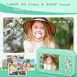 Digital Camera, Kids Camera with 32GB Card, FHD