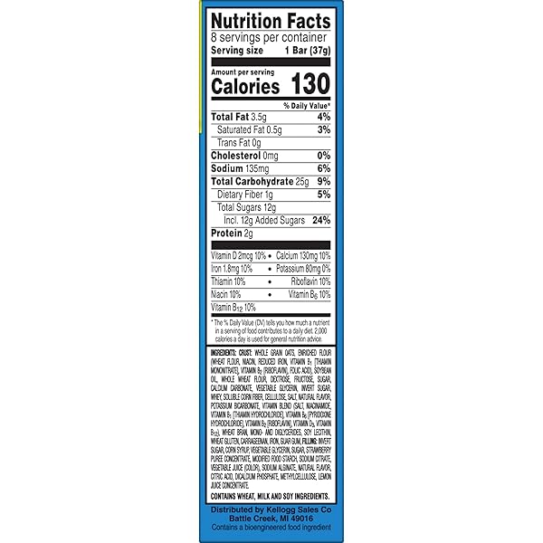 NUTRI-GRAIN CEREAL BARS, STRAWBERRY (PACK OF 2)