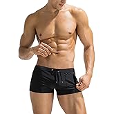 COOFANDY Mens Swim Trunks Swimwear Bathing Suit Swim Brief Square Leg Board Short S-3XL