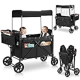 Stroller Wagon for 2 Kids with Rain Cover, High