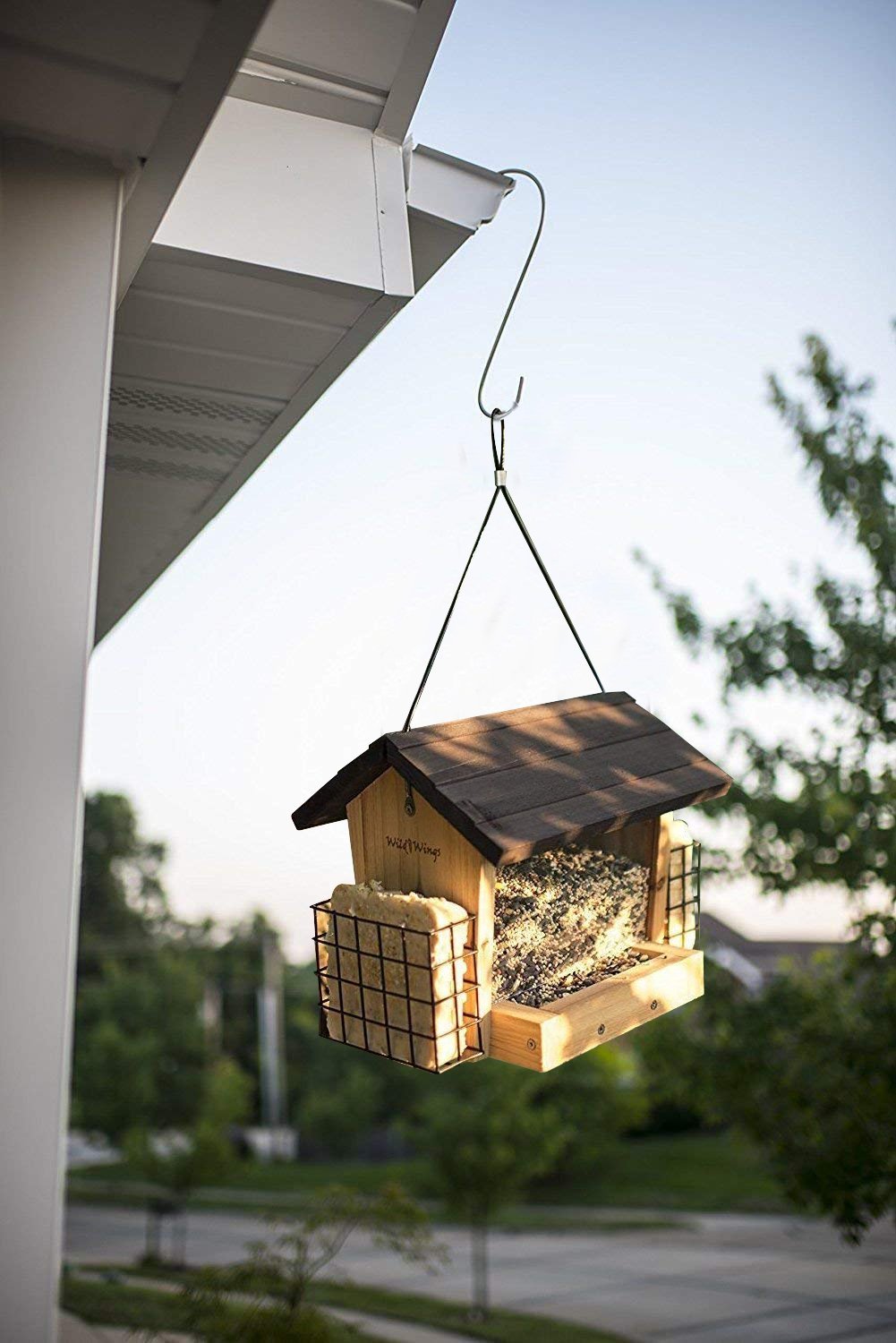 Baskets Plants Bird Feeder Hook Lanterns And Bicycles Bird House