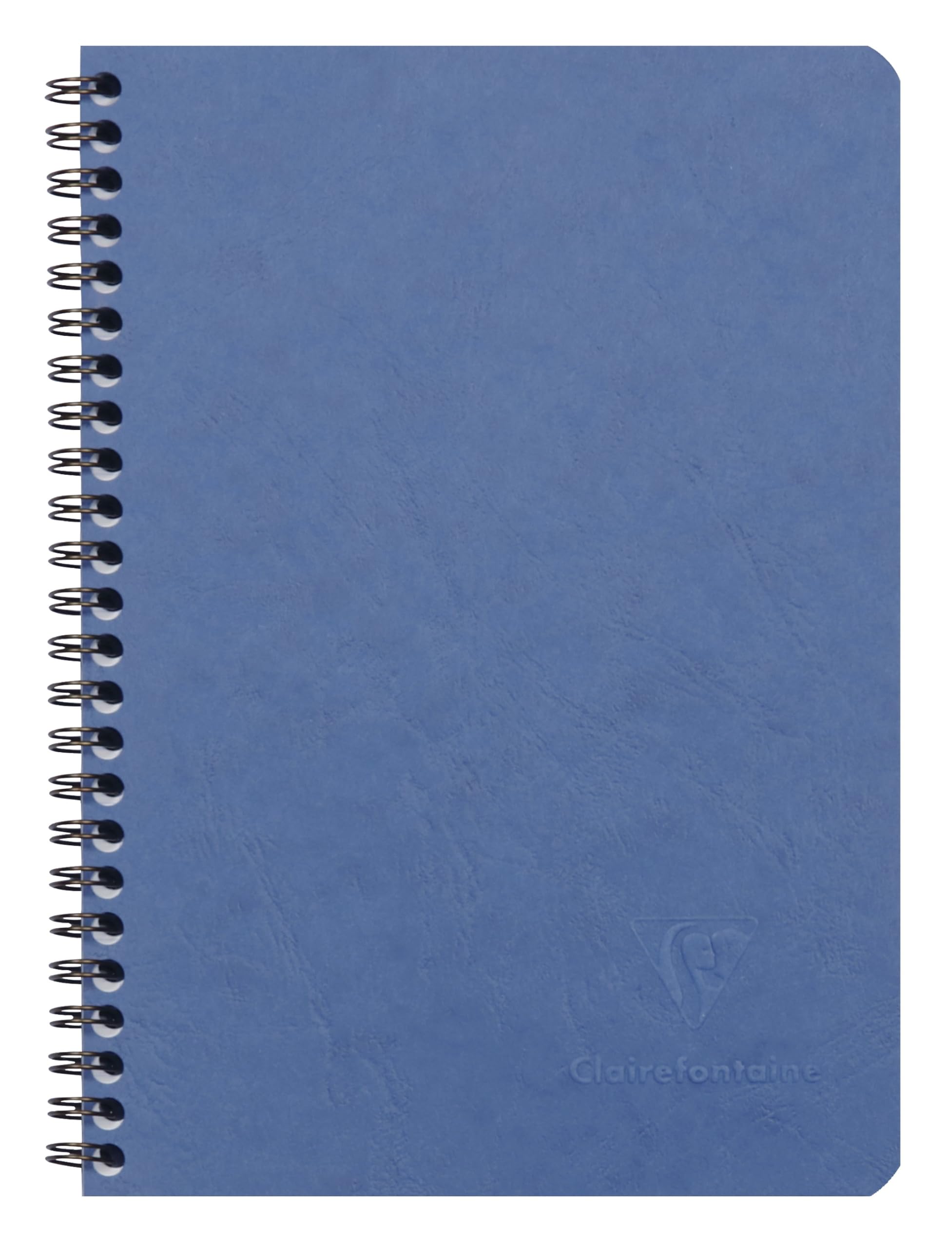 Clairefontaine 785664C Collection Age Bag - Blue Pocket Notebook - A5 14.8x21cm - 120 Detachable Pages w/ Handles + 3 Dividers w/ Pockets - Leather Card Cover