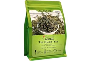 FullChea - Anxi Tieguanyin Tea 250g - Oolong Tea Loose Leaf - Tie Guan Yin - Iron Goddess of Mercy - Fruit Aroma
