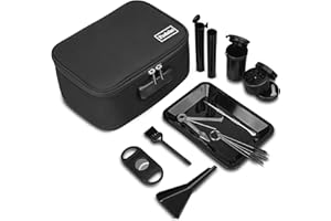 PODAHO Classic Storage Bag Set with Combination Lock, Water-Resistant Organizer Case with 10 PCS Accessories, Portable Contai