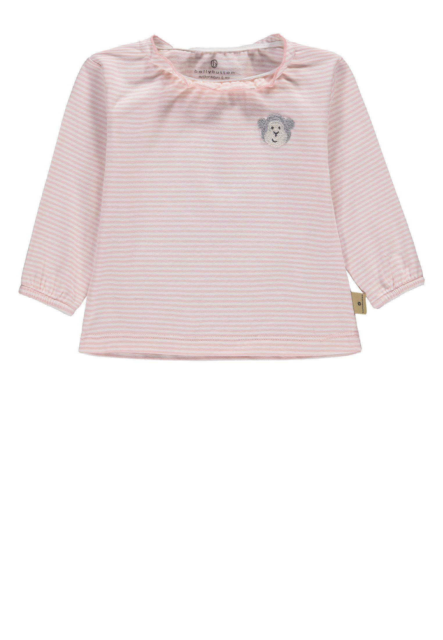 Bellybutton mother nature & me Baby Girls' T-Shirt 1/1 Arm, Pink (Lotus|Rose 2069), 24 (Size: 50)