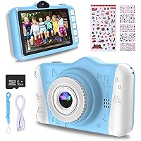 WOWGO Kids Digital Camera - 12MP Children's Camera with Large Screen for Boys and Girls, 1080P Rechargeable Electronic…