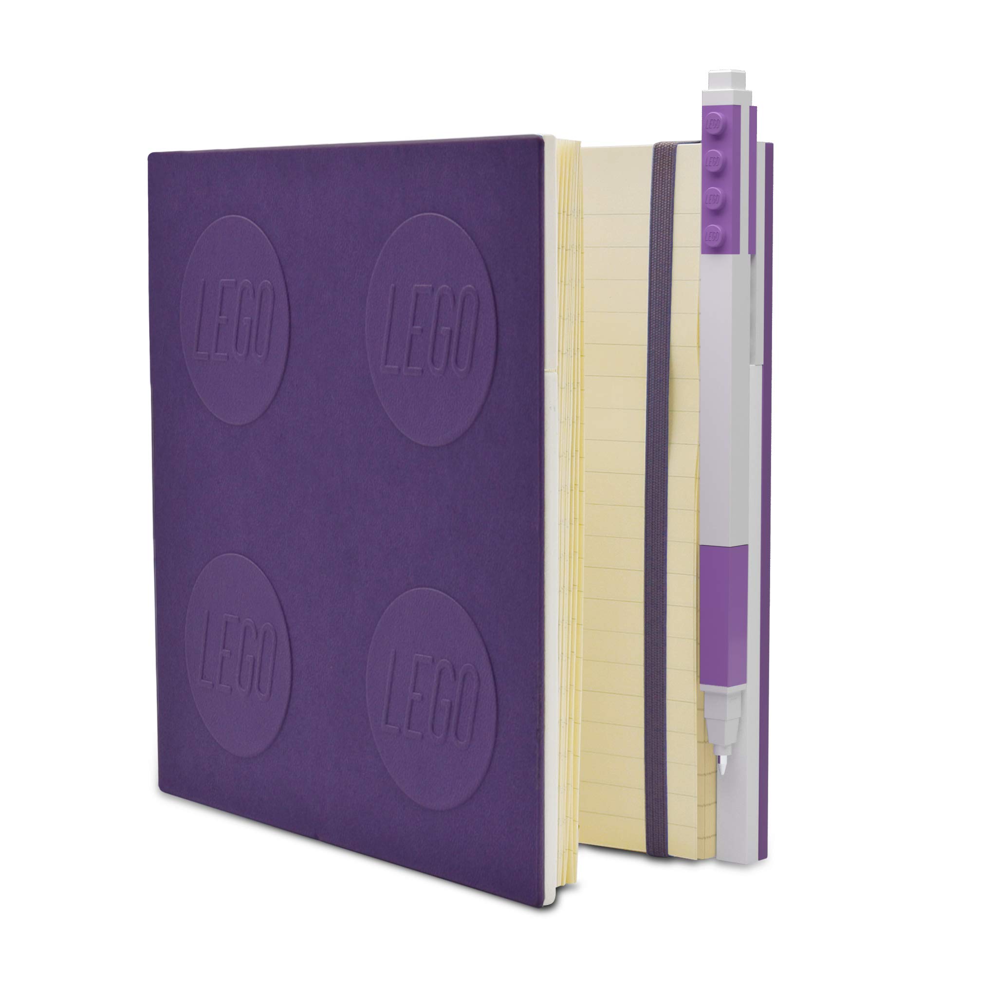 LEGO Locking Notebook with Gel Pen - Purple
