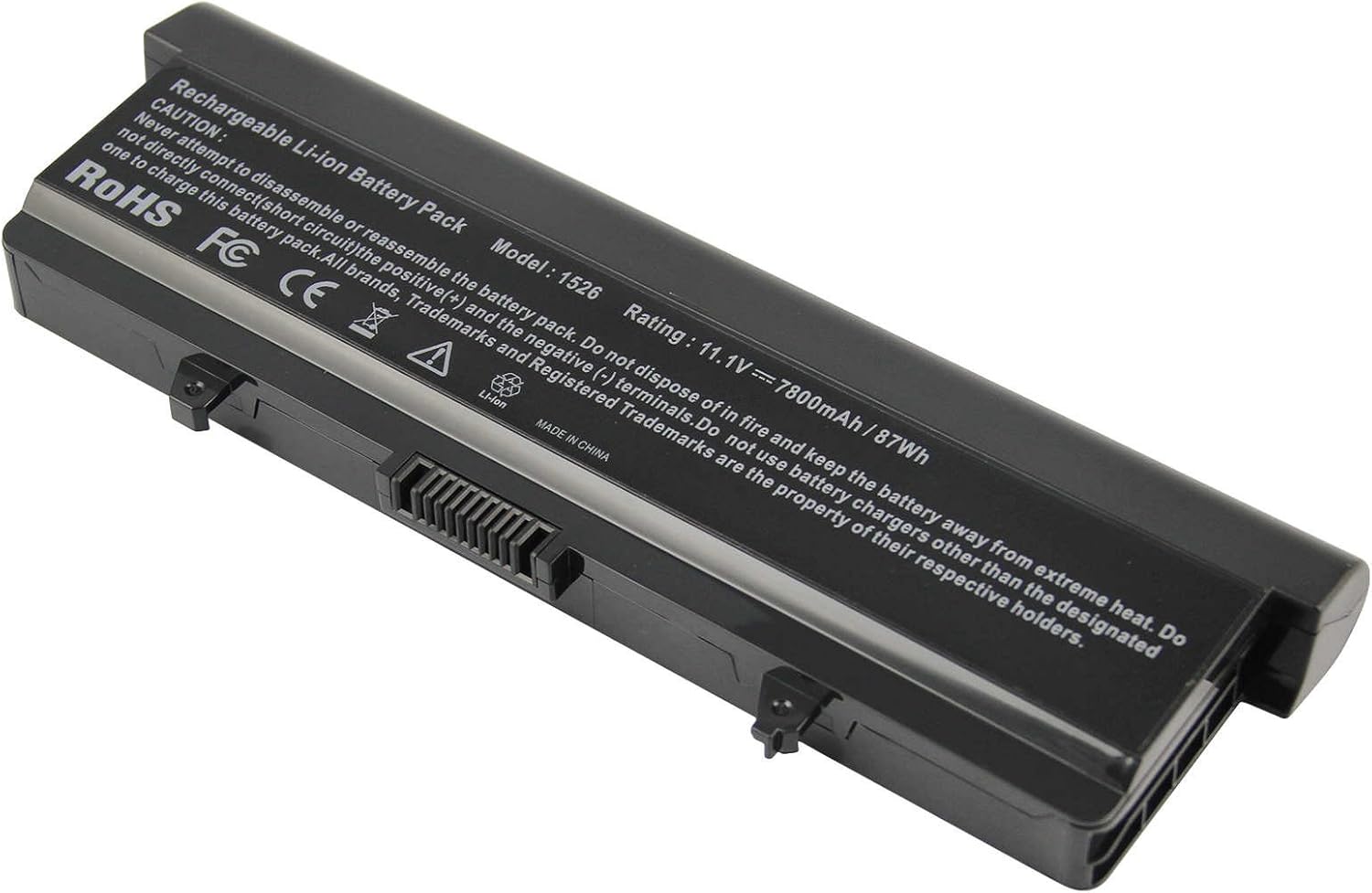 High Capacity GP952 Laptop Battery for Dell Inspiron 1525 1526 1545 PP29L PP41L; Fits GW240 X284G RN873 M911 M911G [9-Cell / 7800mAh/87Wh]