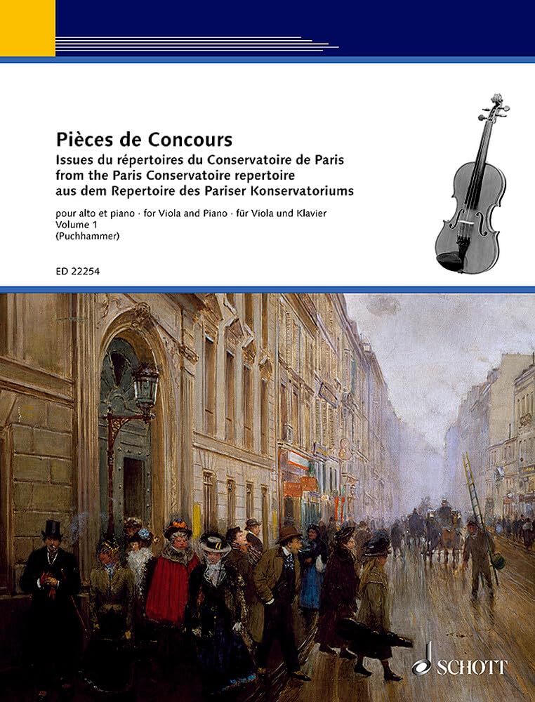 Pieces De Concours: From the Paris Conservatoire Repertoire for Viola: from the Paris Conservatoire repertoire. viola and piano. Partition et partie.