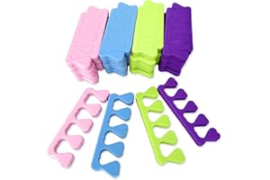 La Tartelette 12-Piece Toe Separators for Women Toe Spacers for Women Yoga Toes Nail Art Supplies Spa Party Supplies for Girls Pedicure Tools