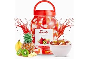 Fanale Coconut Jelly Topping nata de coco for Bubble Tea 8.3 lb | Rainbow Jelly | for Boba Tea, Smoothies, Slushes, Desserts | 8.3lb | JEL001