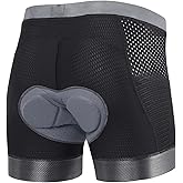 SOUUXIU Men's Cycling Underwear Bike Shorts 3D Padded Biking Shorts Pants Mountain Breathable Adsorbent