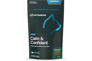 VetriScience Laboratories Composure, Calming Formula for Cats, 30 Bite-Sized Chews