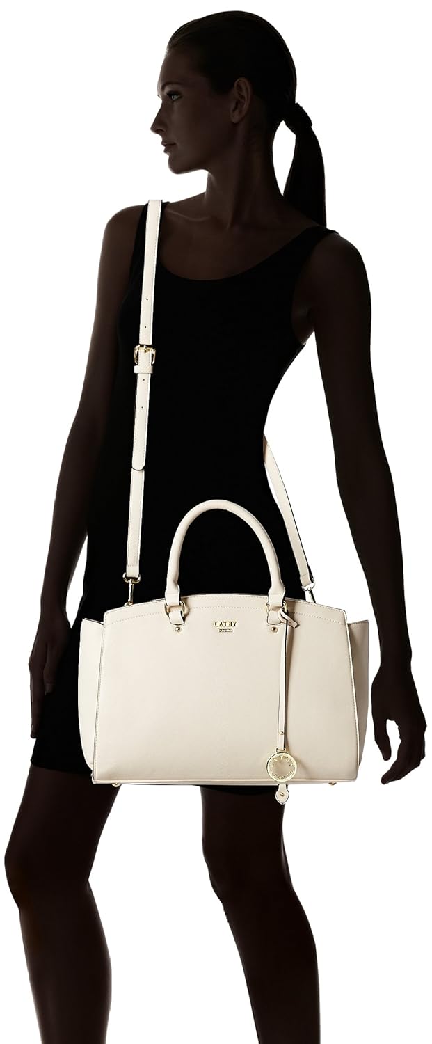 cathy london women's handbag, material- synthethic leather, colour- beige