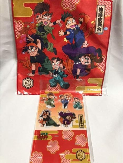 Amazon Co Jp 七松小平太 平滝夜叉丸 次屋三之助 時友四郎兵衛 皆本金吾 ハンドタオル アクリルスタンド アクスタ セット 体育委員会 忍たま乱太郎 忍たま グッズ ホビー 通販